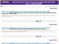 axitinib sustained release bioerodible implant (AR-14034 SR) / Alcon