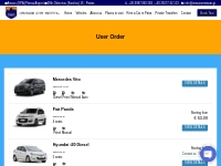 User Order - Rent a car in Araxos (GPA) Airport
