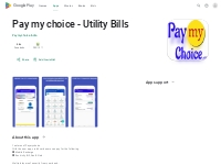 Pay my choice - Utility Bills - Apps on Google Play