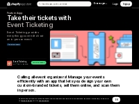 Event Ticketing | Shopify App Store