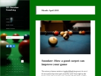 April 2018 - 121 Snooker Coaching