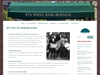 875 News   Announcements   875 West End Coop
