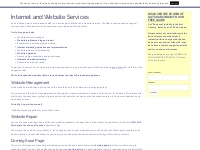 Internet and Website Services - As and When Admin