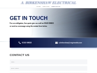 CONTACT US - A.Birkenshaw Electrical