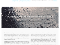 Internal Waterproofing Procedure | ACCL Waterproofing