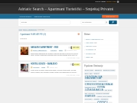 SARAJEVO  Ad Categories  Adriatic Search   Apartmani Turistički   Smje