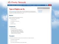 Type of flights we do (and don t) fly | Air Charity Network