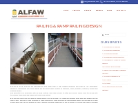 Ramp Railing Design | Alfaw Aluminium & Glass Works