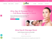 Alive Spa & Massage Nerul, Aromatherapy Massage in nerul,  Thai Massag