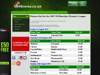 Allscores.co.uk | Premier League Fixtures
