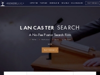 Lancaster Search | No-Fee Pastor Search Firm | Jason Lancaster