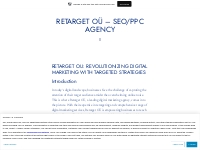 Retarget OU: Revolutionizing Digital Marketing with Targeted Strategie