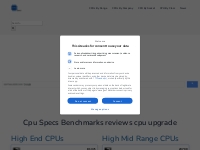 Cpu Specs Benchmarks reviews cpu upgrade