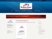 American Dream Home Inspection Pre Home Inspection Agreement
