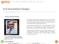 Prof. ChandraSekar Pandyan - Anish College