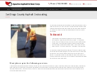 San Diego County Asphalt Sealcoating