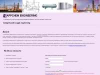 Appchem Engineering, A process engineering design &  management consul