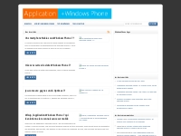 Tous les articles | Application Windows Phone