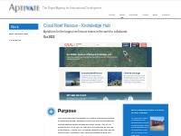 Coral Reef Rescue - Knowledge Hub |  | Aptivate
