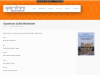 List for Gurudwara world wide , List for International  Gurudwara