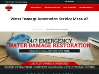 Water Damage Restoration Company Mesa AZ | 24 Hour Emergency