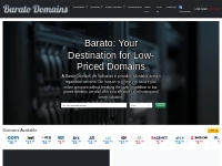 Barato Domains :: Cheap and Inexpensive Domain Registrations, low-cost