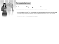 Congratulations! You have successfully set up your website!