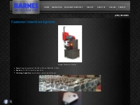 Fastener Insertion System - Barnes Metalcrafters