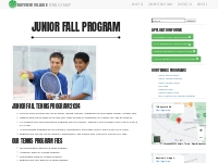 Junior Fall Tennis Camp | Fall Junior Tennis Camp Toronto