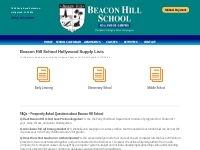 Hollywood School Supplies | Beacon Hill School
