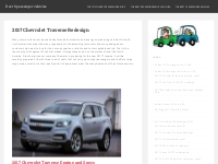 2017 Chevrolet Traverse Redesign - Best 8 passenger vehicles