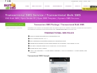 Transactional SMS Service,Transactional Bulk SMS Best SMS Nashik