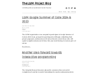 The LLVM Project Blog