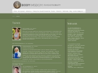 Body Wisdom Psychotherapy - Trainers - Kitty Chelton and Theresa Beldo