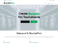 BracketPrint | Tournament bracket maker Generate bracket now