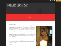 Readings | Brenda Ridgeway