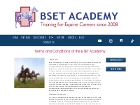 TERMS AND CONDITIONS | BSET Academy