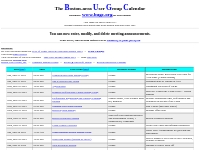 BUGC - Calendar for Boston Area Computer User Groups