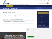   	Product Classification & Grade Levels - BHMA Standards