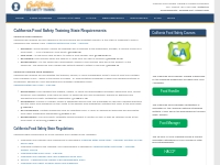 California Food Safety Training Requirements | California Food Safety 