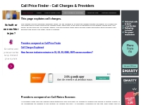 Call Price Finder - Call Charges   Providers
