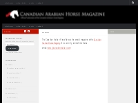 Contact   Canadian Arabian Horse News