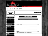          Canadian Pizza & Grill Online Ordering System Long Beach, CA
