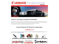   	Canon Projectors Australia - Projector Lamp & Bulb
