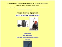 Carpet Cleaning Equipment: Machines And Carpet Cleaning Equipment     