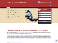 Cash For Cars Removal Geelong Wide UpTo $6999 Call Now