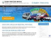 Cash For Car Removals Perth UpTo $9999 - Request Price