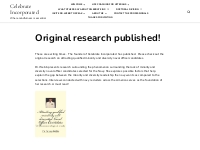 Original research published!   Celebrate Incorporated
