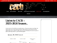 Listen to CACB  2023-2024 Season  | Central Arizona Concert Band