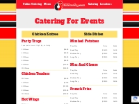 Chicken Supreme - Our catering menu is great for your next event.